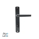 مقبض ألومنيوم أسود (35*90) لأبواب حمامات uPVC – RAL 8022