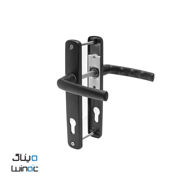 ساختار دستگیره مشکی درب upvc