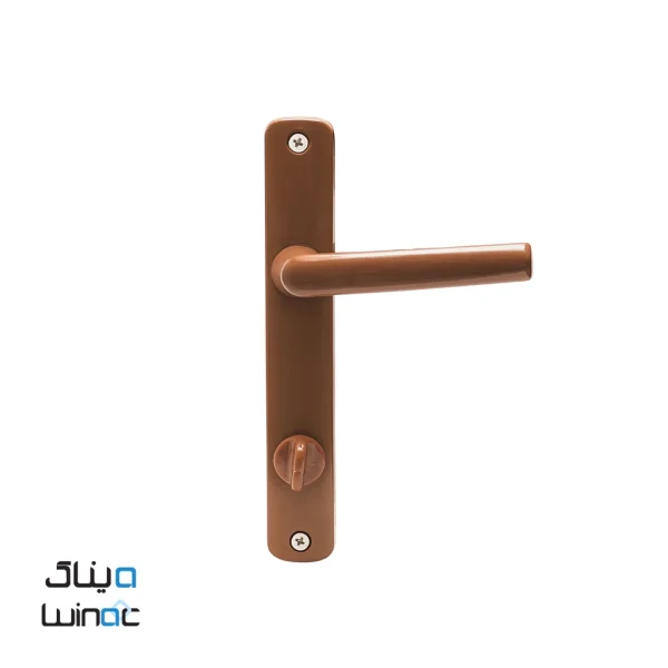Dark Brown Aluminum Handle (RAL 8019 – Clay Brown) for UPVC Windows