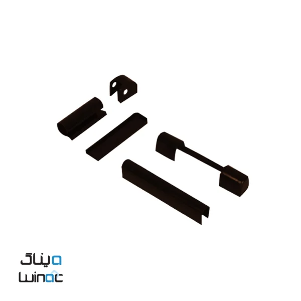 کاور لولا درب و پنجره upvc قهوه ای تیره و سوخته