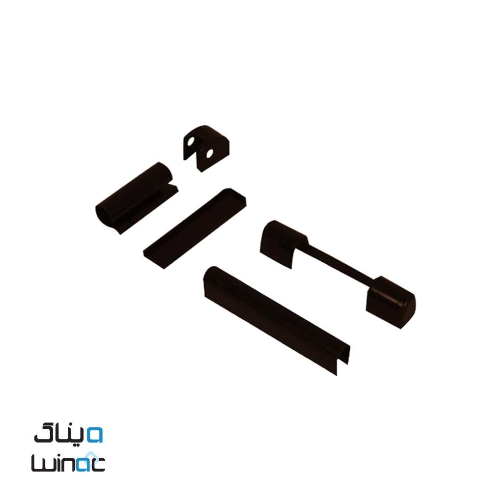 کاور لولا درب و پنجره upvc قهوه ای تیره و سوخته