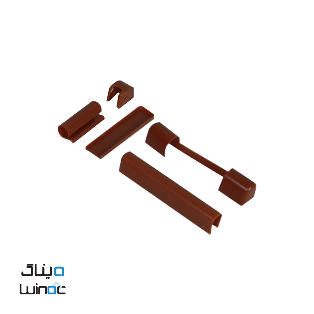 کاور لولا درب و پنجره upvc قهوه ای روشن