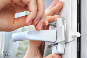 هرز شدن دستگیره درب دوجداره