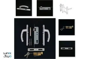 قفل درب UPVC با کلید 