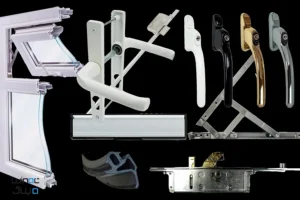 تصویر انواع یراق آلات در و پنجره UPVC
